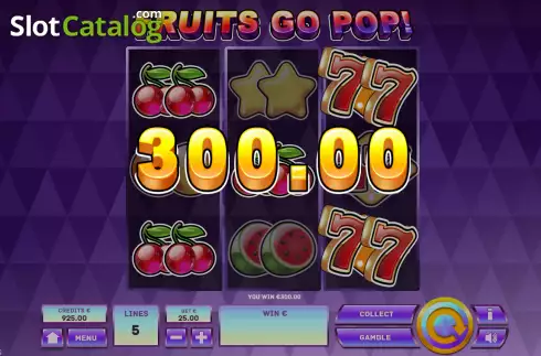 Скрин4. Fruits Go Pop слот