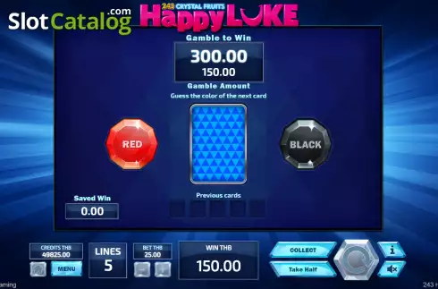 Скрин5. 243 Crystal Fruits HappyLuke слот