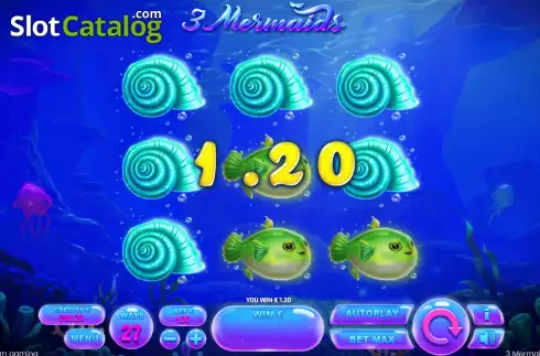 Скрин4. 3 Mermaids слот