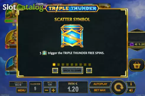 Скрин9. Triple Thunder слот