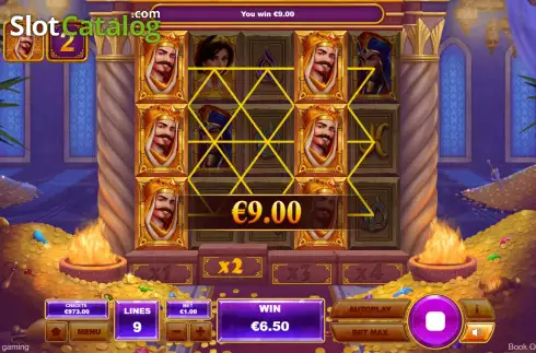Скрин9. Book of Aladdin слот