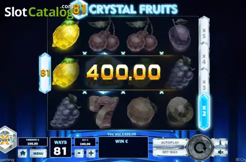 Скрин3. 81 Crystal Fruits слот