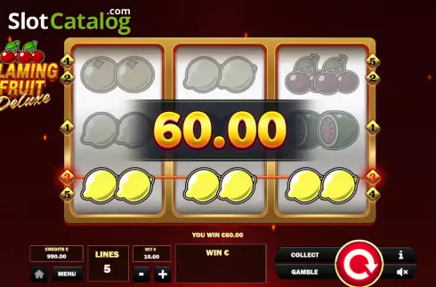 Скрин3. Flaming Fruit Deluxe слот