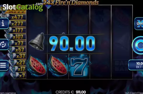 Скрин3. 243 Fire'n'Diamonds слот