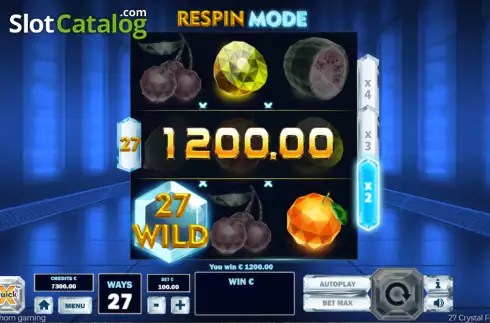 Скрин3. 27 Crystal Fruits слот