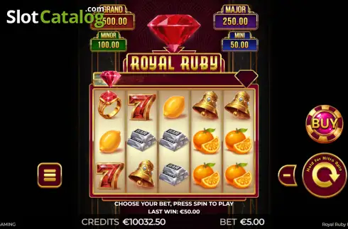 Скрин2. Royal Ruby FeatureStorm слот