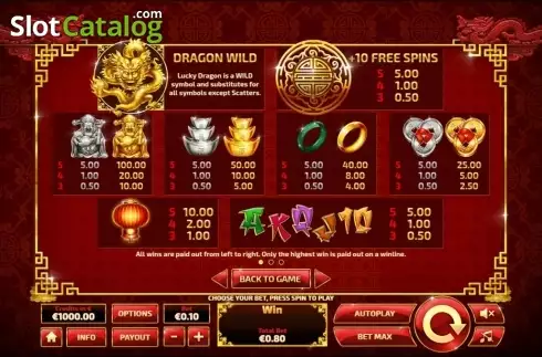 Скрин2. Dragon Riches слот