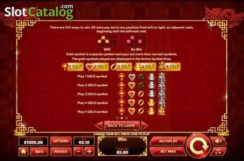 Скрин3. Dragon Riches слот
