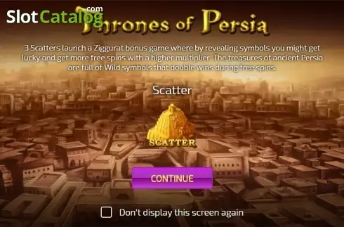 Скрин2. Thrones of Persia слот