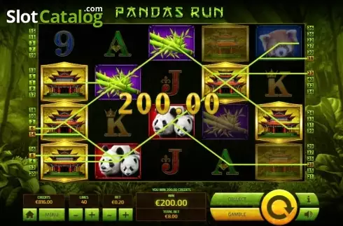 Скрин4. Panda's Run слот