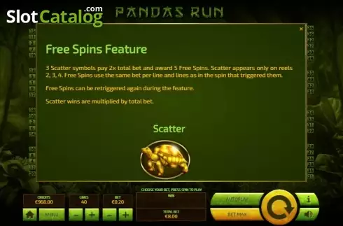 Скрин7. Panda's Run слот
