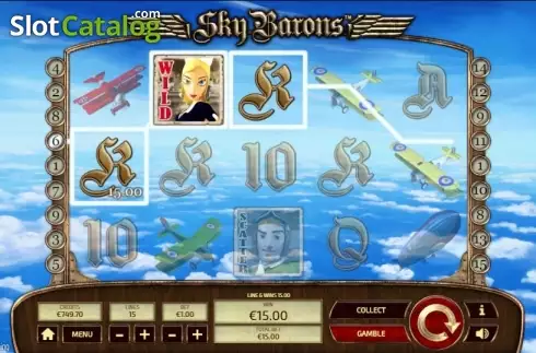 Скрин4. Sky Barons слот