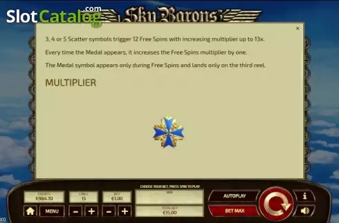 Скрин8. Sky Barons слот