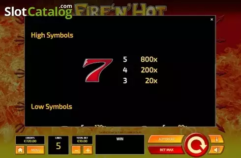 Скрин8. Fire'n'Hot слот