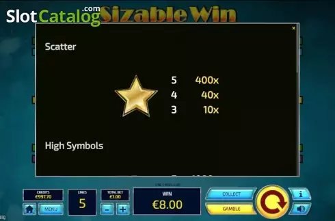 Скрин6. Sizable Win слот