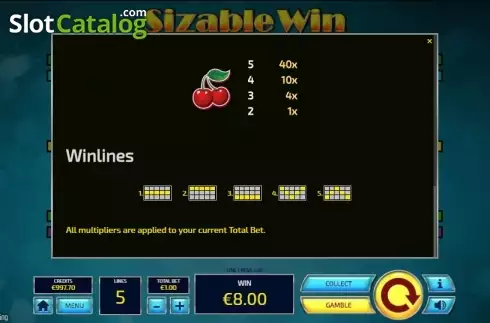 Скрин9. Sizable Win слот