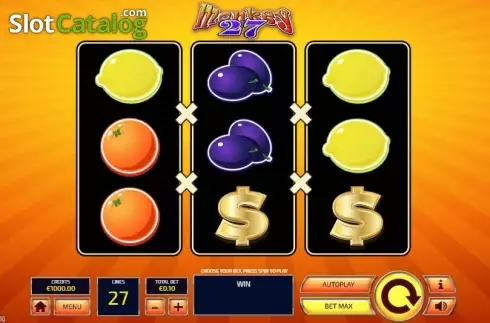 Скрин2. Monkey 27 слот