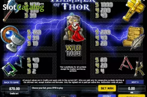 Скрин6. Hammer Of Thor слот