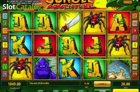 Скрин3. Jungle Adventure (Tom Horn Gaming) слот