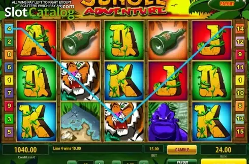 Скрин4. Jungle Adventure (Tom Horn Gaming) слот