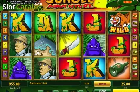 Скрин5. Jungle Adventure (Tom Horn Gaming) слот