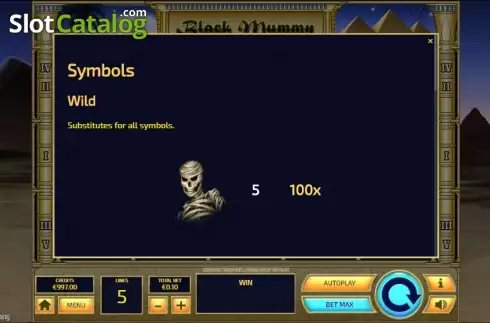 Скрин7. Black Mummy слот