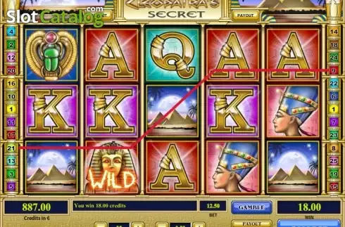 Скрин4. Cleopatra's Secret слот