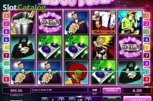 Скрин3. Disco Fever (Tom Horn Gaming) слот