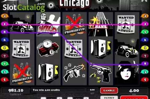Скрин4. Chicago (Tom Horn Gaming) слот