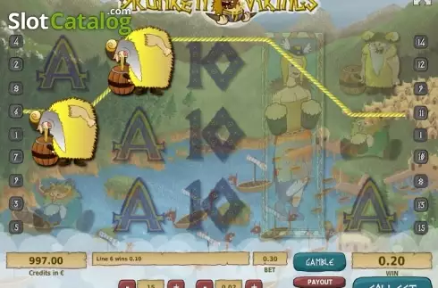 Скрин3. Drunken Vikings слот