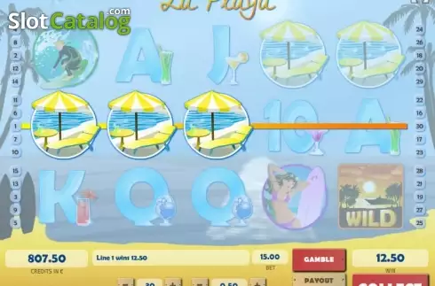 Скрин3. La Playa (Tom Horn Gaming) слот