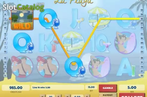 Скрин4. La Playa (Tom Horn Gaming) слот