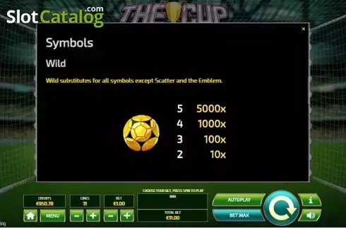 Скрин8. The Cup слот