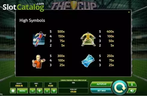 Скрин9. The Cup слот