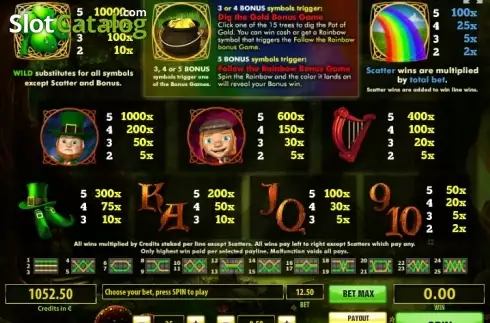 Скрин5. Leprechaun's Treasure слот