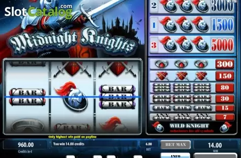 Скрин4. Midnight Knights слот