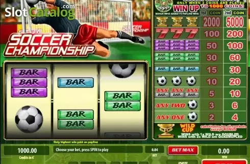 Скрин2. Soccer Championship слот