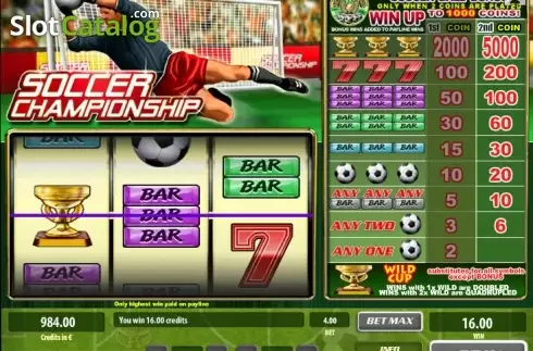Скрин4. Soccer Championship слот