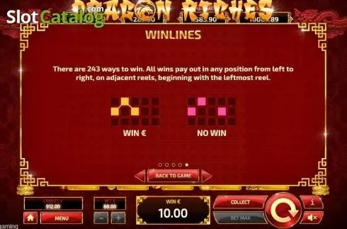 Скрин9. Dragon Riches Progressive слот