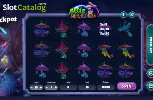 Скрин2. Magic Mashrooms слот