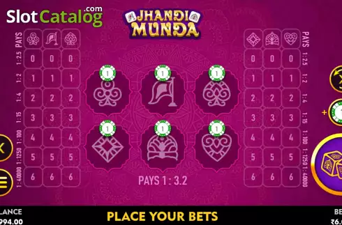 Скрин4. Jhandi Munda (Top Spin Games) слот