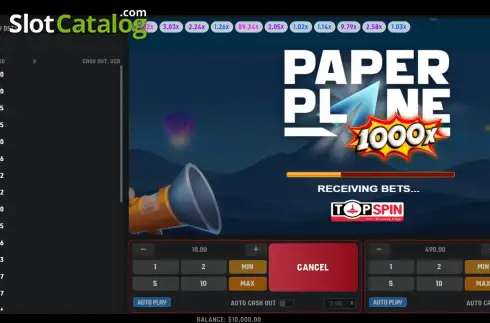 Скрин2. Paper Plane слот