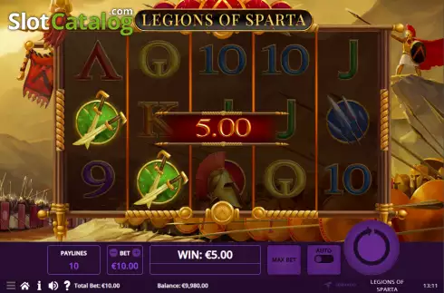 Скрин3. Legions of Sparta слот