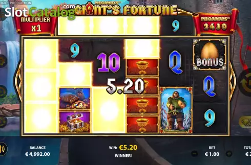 Скрин4. Giant’s Fortune Megaways слот