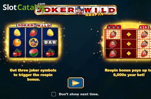 Скрин2. Joker Wild Respin слот