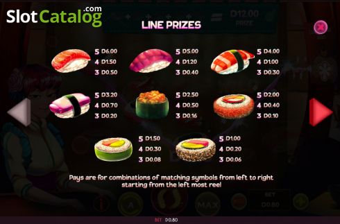 Скрин6. Tomoe's Sushi Bar слот