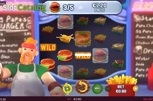 Скрин4. Big Papa’s Burger слот