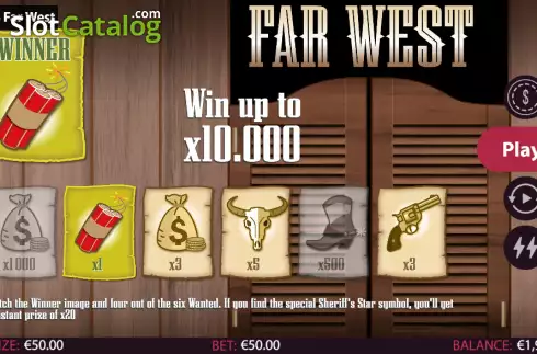 Скрин3. Far West слот