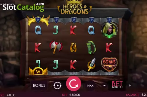 Скрин2. Heroes & Dragon слот