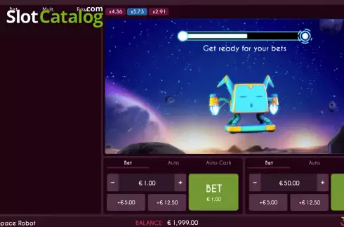 Скрин2. Space Robot – Crash Game слот